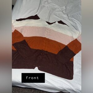 cropped knit sweater